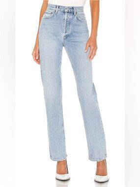 Agolde Lana Straight Jeans in Riptide Blue Size 25